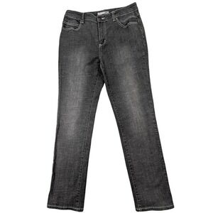 Chico's‎ Platinum Jeans Womens 8 Charcoal Indie Sleaze Y2K Alternative Grunge